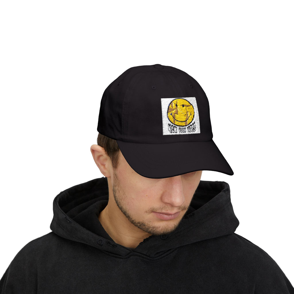 Classic Dad Cap with Playful Embroidered Sun Design, Summer Hat, Gift for Dads, Casual Beachwear, Sun Lover's Accessory