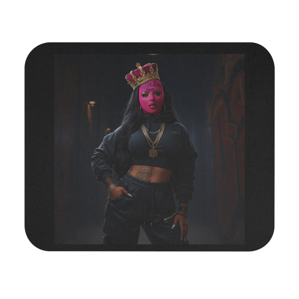 Pink Crowned Queen Mouse Pad - Trendy Desk Accessory for Gamers, Creative Minds, Office Decor, Gifts, Pink Aesthetic