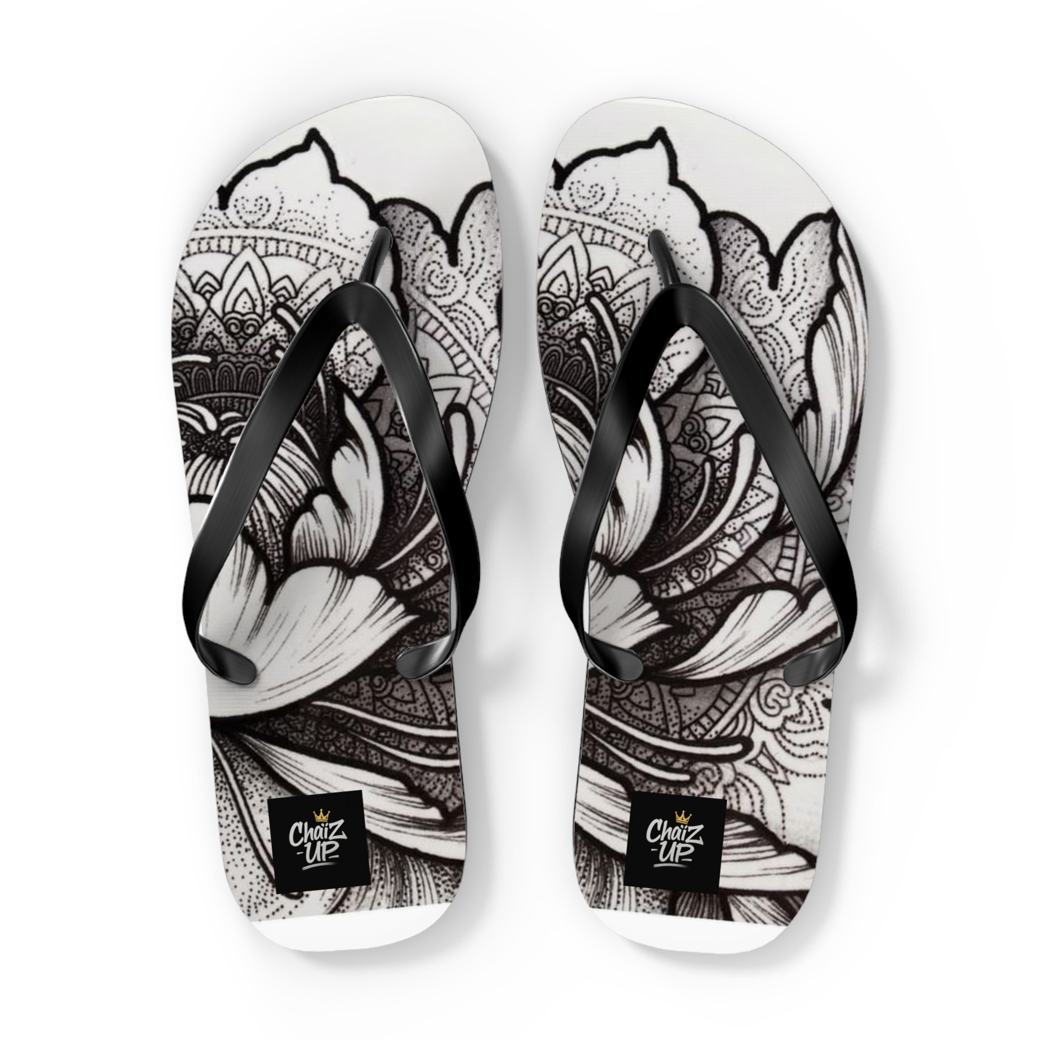 Boho Floral Flip Flops | Stylish Summer Sandals, Beach Footwear, Vacation Essentials, Gift for Her, Festival Fashion