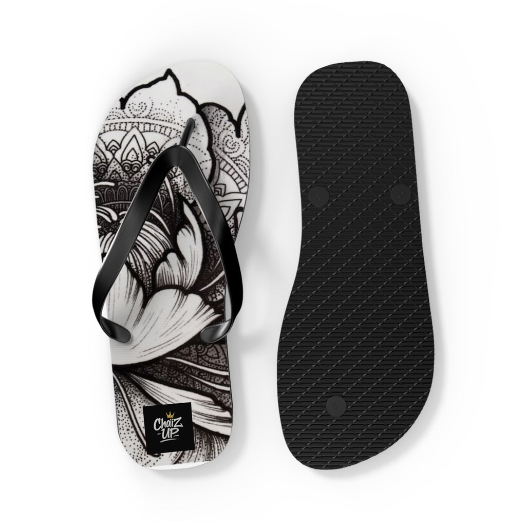 Boho Floral Flip Flops | Stylish Summer Sandals, Beach Footwear, Vacation Essentials, Gift for Her, Festival Fashion