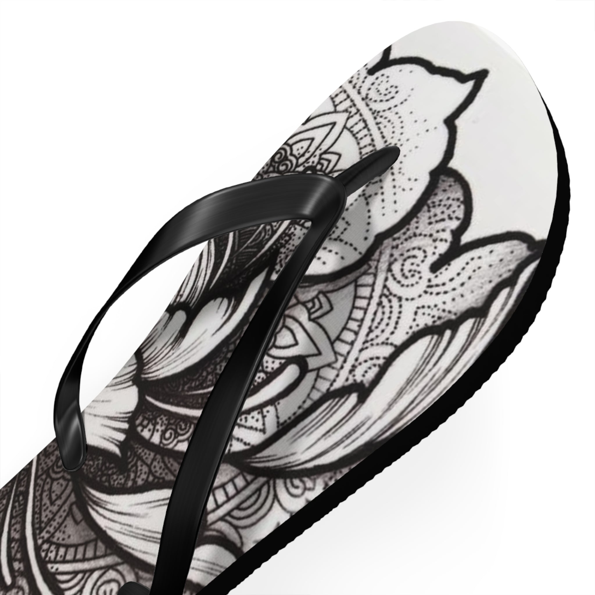 Boho Floral Flip Flops | Stylish Summer Sandals, Beach Footwear, Vacation Essentials, Gift for Her, Festival Fashion