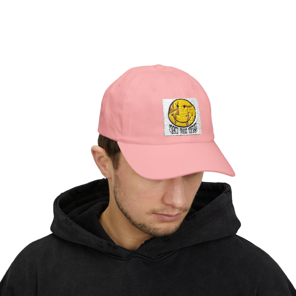 Classic Dad Cap with Playful Embroidered Sun Design, Summer Hat, Gift for Dads, Casual Beachwear, Sun Lover's Accessory
