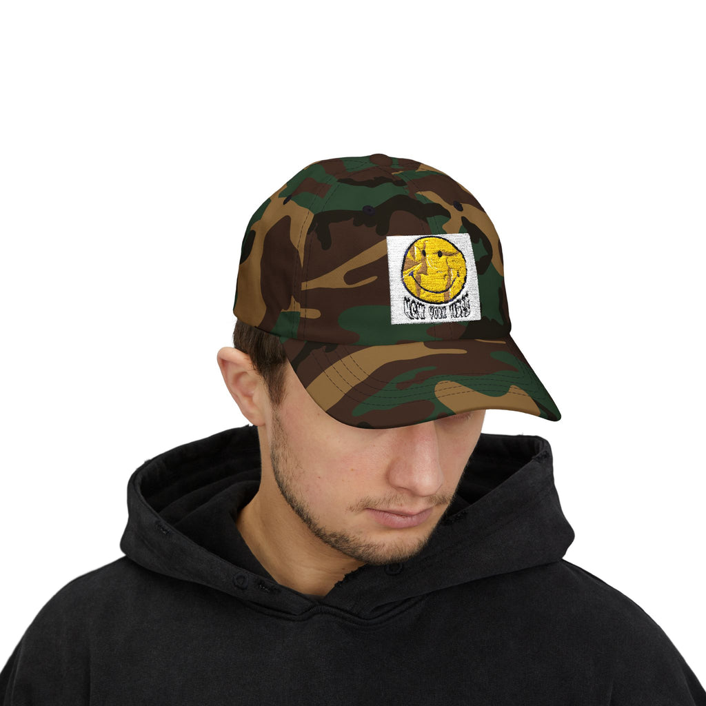 Classic Dad Cap with Playful Embroidered Sun Design, Summer Hat, Gift for Dads, Casual Beachwear, Sun Lover's Accessory