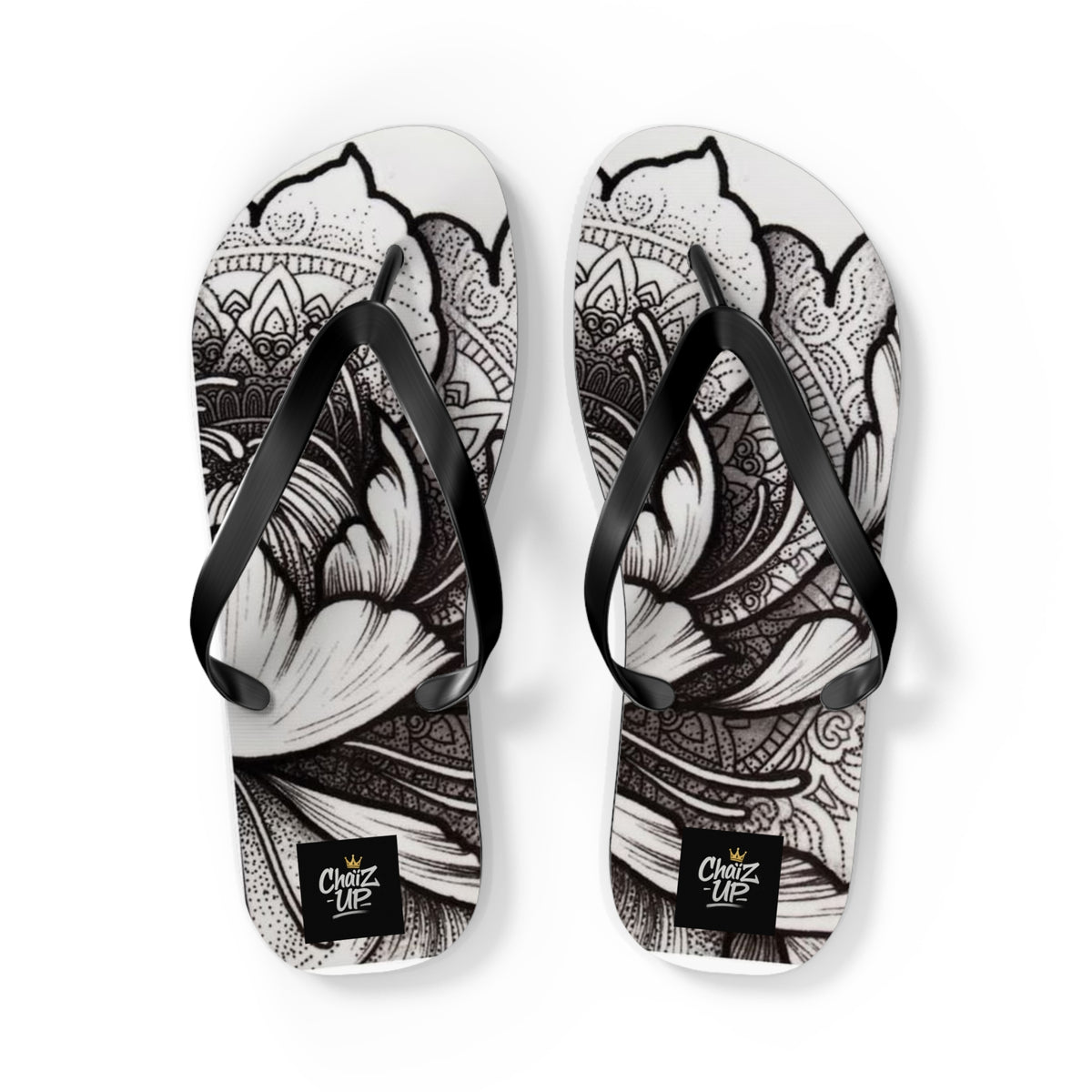 Boho Floral Flip Flops | Stylish Summer Sandals, Beach Footwear, Vacation Essentials, Gift for Her, Festival Fashion