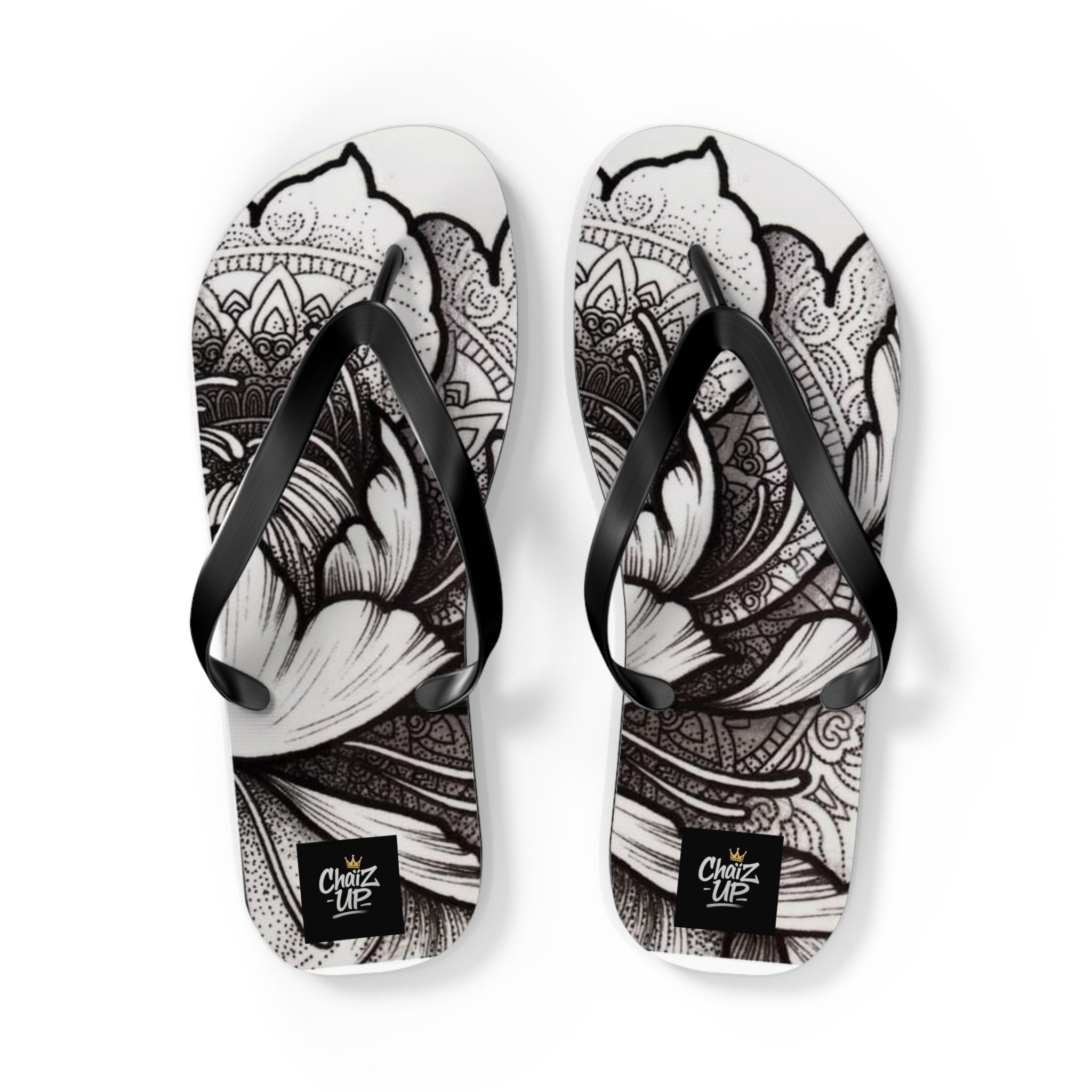 Boho Floral Flip Flops | Stylish Summer Sandals, Beach Footwear, Vacation Essentials, Gift for Her, Festival Fashion