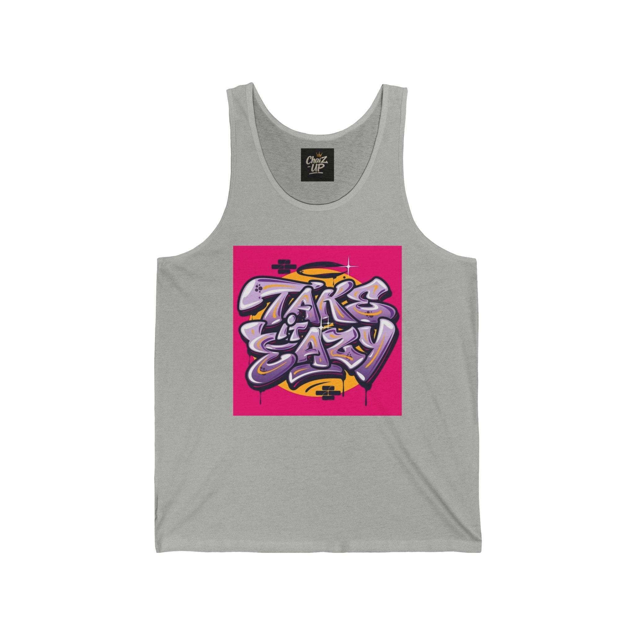 Street Art Unisex Tank Top, Graphic Tee for Summer, Casual Wear, Gifts for Urban Lovers, Party Top, Relaxation Tank