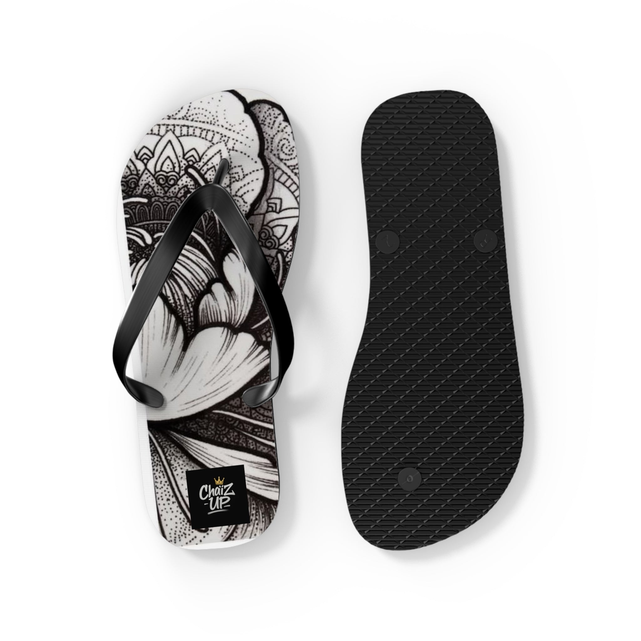 Boho Floral Flip Flops | Stylish Summer Sandals, Beach Footwear, Vacation Essentials, Gift for Her, Festival Fashion