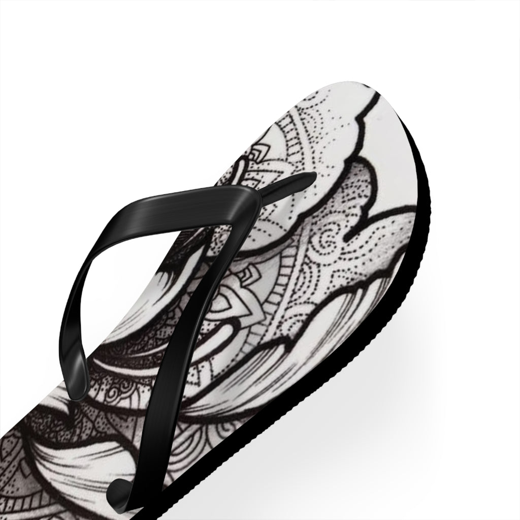 Boho Floral Flip Flops | Stylish Summer Sandals, Beach Footwear, Vacation Essentials, Gift for Her, Festival Fashion
