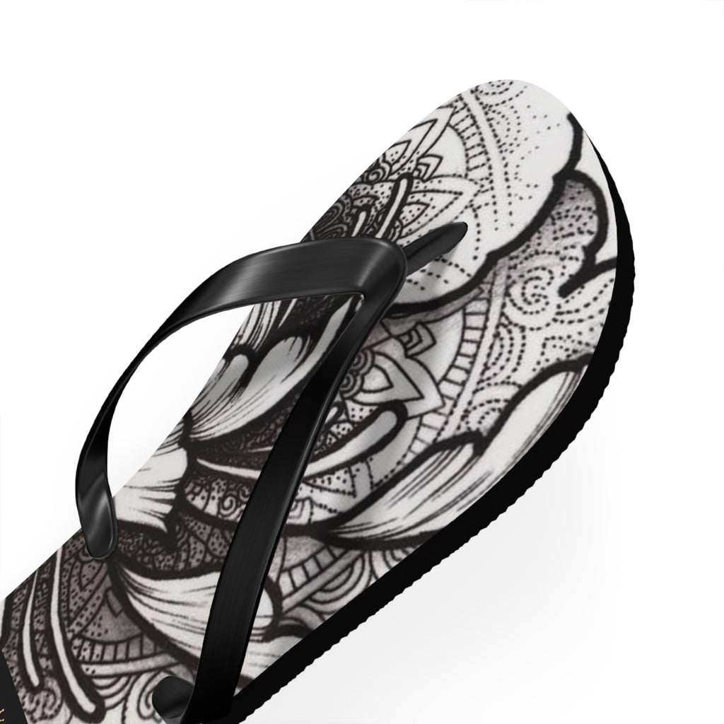 Boho Floral Flip Flops | Stylish Summer Sandals, Beach Footwear, Vacation Essentials, Gift for Her, Festival Fashion