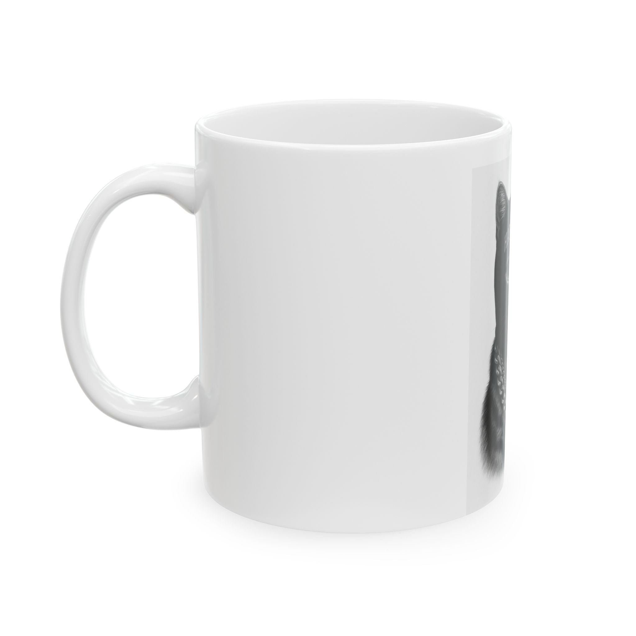 Harlem Cat Thug Life Ceramic Mug, Funny Cat Lover Gift, Unique Coffee Cup, Cool Kitchenware, Cat Mug for Animal Lovers