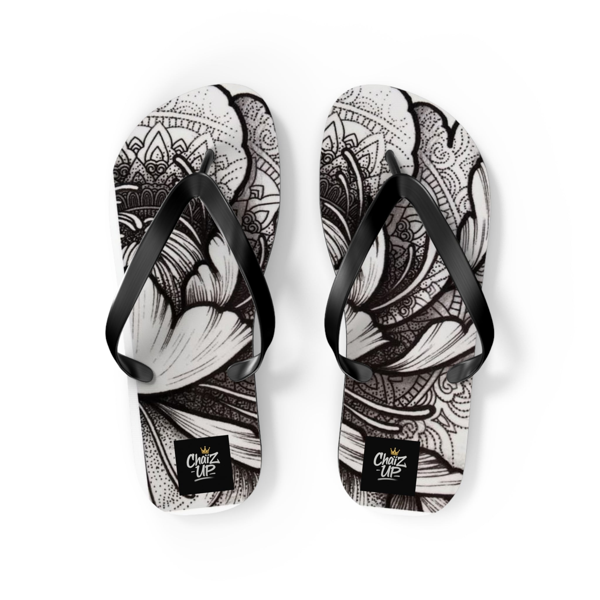 Boho Floral Flip Flops | Stylish Summer Sandals, Beach Footwear, Vacation Essentials, Gift for Her, Festival Fashion
