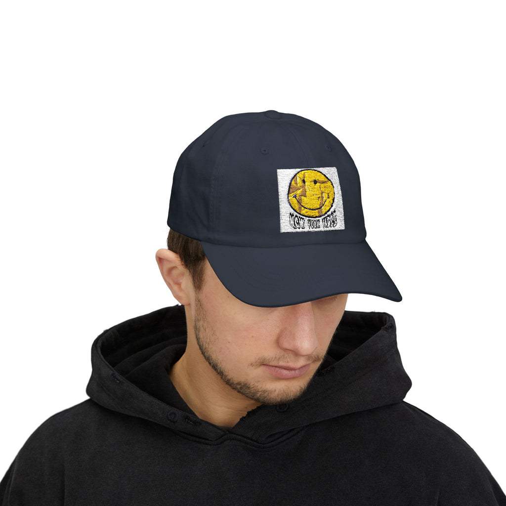 Classic Dad Cap with Playful Embroidered Sun Design, Summer Hat, Gift for Dads, Casual Beachwear, Sun Lover's Accessory